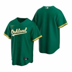 Mens Nike Oakland Athletics Blank Green Alternate Stitched Baseball Jersey