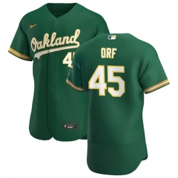 Oakland Athletics 45 Nate Orf Men Nike Kelly Green Alternate 2020 Authentic Player MLB Jersey