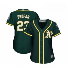 Womens Oakland Athletics 23 Jurickson Profar Replica Green Alternate 1 Cool Base Baseball Jersey 