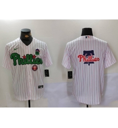 Men Philadelphia Phillies Big Logo White Stitched Jersey 1