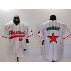 Men Philadelphia Phillies Phanatic White Red Cool Base Stitched Jersey 7