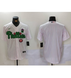 Men Philadelphia Phillies  White Stitched Jersey