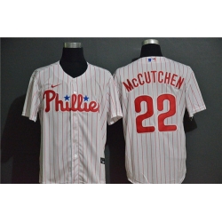 Phillies 22 Andrew McCutchen White 2020 Nike Cool Base Jersey