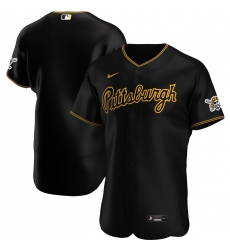 Men Pittsburgh Pirates Men Nike Black Alternate 2020 Flex Base Team MLB Jersey