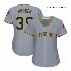 Womens Majestic Pittsburgh Pirates 39 Dave Parker Authentic Grey Road Cool Base MLB Jersey