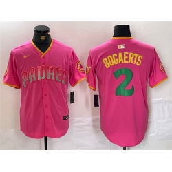 Men San Diego Padres 2 Xander Bogaerts Pink Cool Base Stitched Baseball Jersey