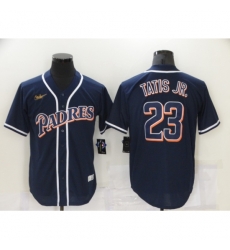 Men San Diego Padres 23 Fernando Tatis Jr Navy Nike 2021 Jersey