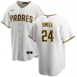 Men San Diego Padres 24 Blake Snell Coolbase White Jersey