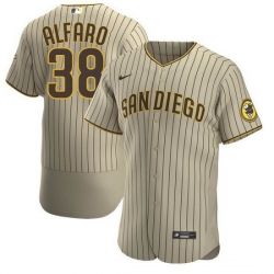 Men San Diego Padres 38 Jorge Alfaro Tan Flex Base Stitched Baseball Jersey