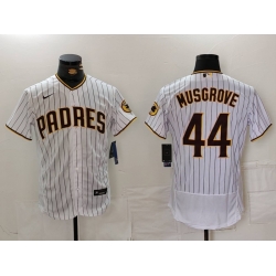 Men San Diego Padres 44 Joe Musgrove White 2024 Home Limited Stitched Baseball Jersey 5 814