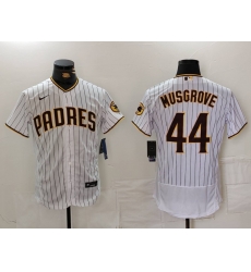 Men San Diego Padres 44 Joe Musgrove White 2024 Home Limited Stitched Baseball Jersey 5