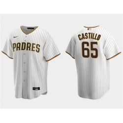 Men San Diego Padres 65 Jos E9 Castillo White Cool Base Stitched Jersey