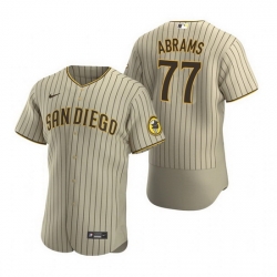 Men San Diego Padres 77 C J  Abrams Tan Flex Base Stitched Baseball jersey