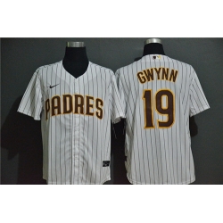 Padres 19 Tony Gwynn White 2020 Nike Cool Base Jersey