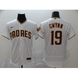 Padres 19 Tony Gwynn White Nike 2020 Flexbase Jersey