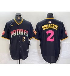 men san diego padres 2 xander bogaerts black cool base stitched baseball jersey II