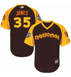 Youth Majestic San Diego Padres 35 Randy Jones Authentic Brown 2016 All Star National League BP Cool Base Cool Base MLB Jersey