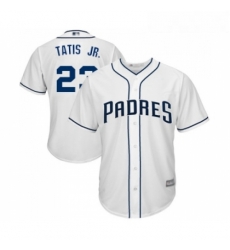 Youth San Diego Padres 23 Fernando Tatis Jr Replica White Home Cool Base Baseball Jersey 