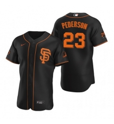 Men San Francisco Giants 23 Joc Pederson Grey Flex Base Stitched jersey