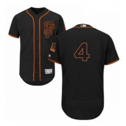 Mens Majestic San Francisco Giants 4 Mel Ott Black Alternate Flex Base Authentic Collection MLB Jersey