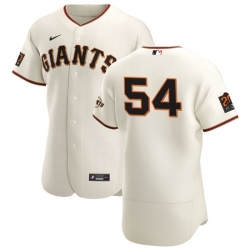 San Francisco Giants 54 Reyes Moronta Men Nike Cream Home 2020 Authentic 20 at 24 Patch Player MLB Jersey