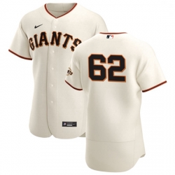 San Francisco Giants 62 Logan Webb Men Nike Cream Home 2020 Authentic Player MLB Jersey