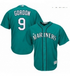 Youth Majestic Seattle Mariners 9 Dee Gordon Replica Teal Green Alternate Cool Base MLB Jersey 