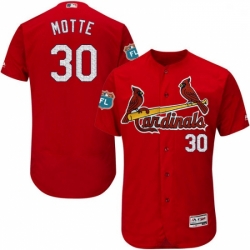 Mens Majestic St Louis Cardinals 30 Jason Motte Red Alternate Flex Base Authentic Collection MLB Jersey