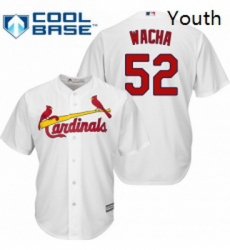 Youth Majestic St Louis Cardinals 52 Michael Wacha Replica White Home Cool Base MLB Jersey