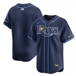 Men Tampa Bay Rays Blank Navy Away Limited Stitched Baseball Jersey