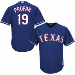 Youth Majestic Texas Rangers 19 Jurickson Profar Authentic Royal Blue Alternate 2 Cool Base MLB Jersey