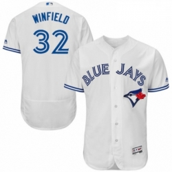 Mens Majestic Toronto Blue Jays 32 Dave Winfield White Home Flex Base Authentic Collection MLB Jersey