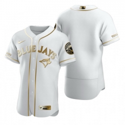 Toronto Blue Jays Blank White Nike Mens Authentic Golden Edition MLB Jersey