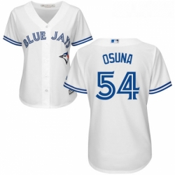 Womens Majestic Toronto Blue Jays 54 Roberto Osuna Authentic White Home MLB Jersey