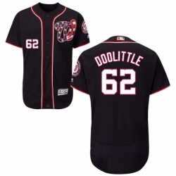 Mens Majestic Washington Nationals 62 Sean Doolittle Navy Blue Flexbase Authentic Collection MLB Jersey