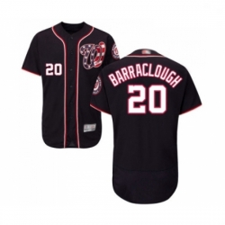 Mens Washington Nationals 20 Kyle Barraclough Navy Blue Alternate Flex Base Authentic Collection MLB JerseyBas