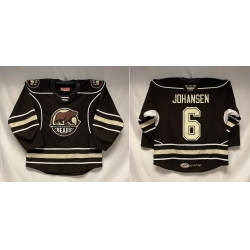 Men Hershey Bears Custom Black Calder Cup Finals Stitched Hockey Jersey