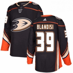 Mens Adidas Anaheim Ducks 39 Joseph Blandisi Authentic Black Home NHL Jersey 