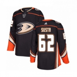 Mens Adidas Anaheim Ducks 62 Andrej Sustr Premier Black Home NHL Jersey 