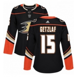 Womens Adidas Anaheim Ducks 15 Ryan Getzlaf Premier Black Home NHL Jersey 