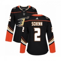 Womens Adidas Anaheim Ducks 2 Luke Schenn Premier Black Home NHL Jersey 