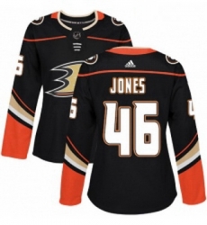 Womens Adidas Anaheim Ducks 46 Max Jones Premier Black Home NHL Jersey 