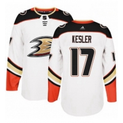 Youth Adidas Anaheim Ducks 17 Ryan Kesler Authentic White Away NHL Jersey 