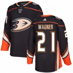 Youth Adidas Anaheim Ducks 21 Chris Wagner Premier Black Home NHL Jersey 