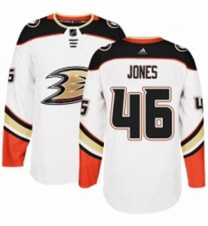 Youth Adidas Anaheim Ducks 46 Max Jones Authentic White Away NHL Jersey 