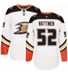 Youth Adidas Anaheim Ducks 52 Julius Nattinen Authentic White Away NHL Jersey 