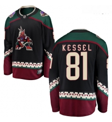 Coyotes 81 Evgeni Kessel Black Breakaway Player Jersey