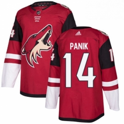 Mens Adidas Arizona Coyotes 14 Richard Panik Authentic Burgundy Red Home NHL Jersey 