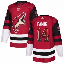 Mens Adidas Arizona Coyotes 14 Richard Panik Authentic Maroon Drift Fashion NHL Jersey 