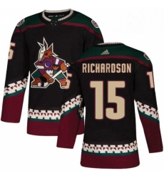 Youth Adidas Arizona Coyotes 15 Brad Richardson Premier Black Alternate NHL Jersey 